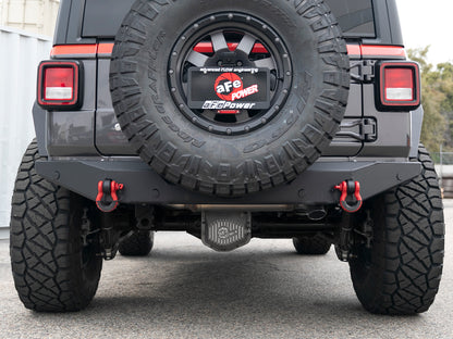 aFe MACH Force-Xp Hi-Tuck 3in 409 SS 18-20 Jeep Wrangler JL 2.0/3.6 Axle-Back Exhaust 49-48080 49-48080 Photo - Mounted