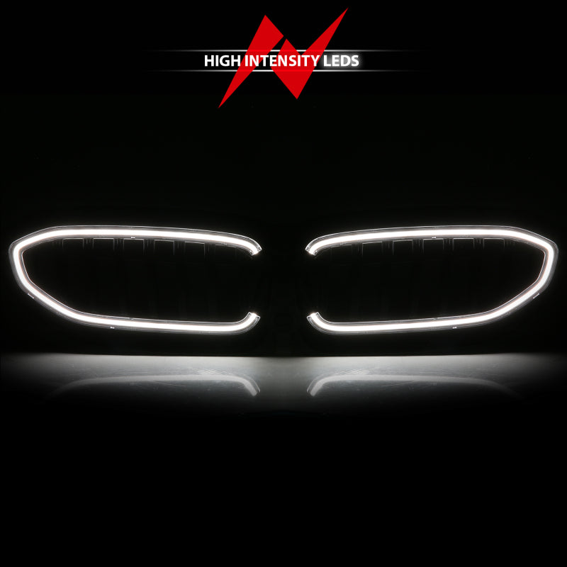 ANZO 19-22 BMW 3 Series Black Housing Full LED Front Grille w/ Initiation & Running Light 901027 901027 Photo - Unmounted