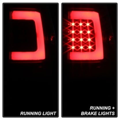 SPYDER xTune 07-13 Toyota Tundra Light Bar LED Tail lights - Black (ALT-ON-TTU07V2-LBLED-BK) 9038563 9038563 Photo - Unmounted