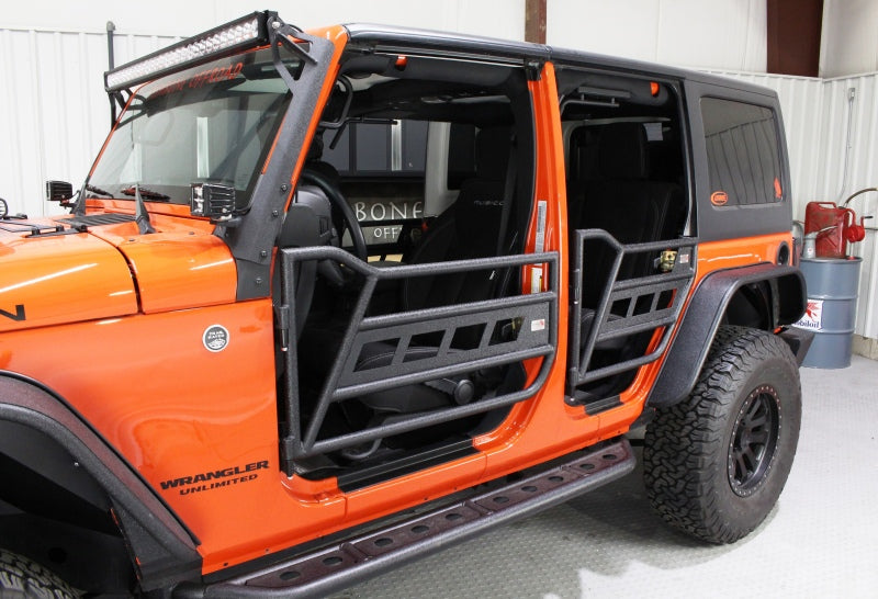 Fishbone Offroad 07-18 Jeep Wrangler JK 4 Door Front/Rear Tube Doors FB24022 FB24022 Photo - lifestyle view