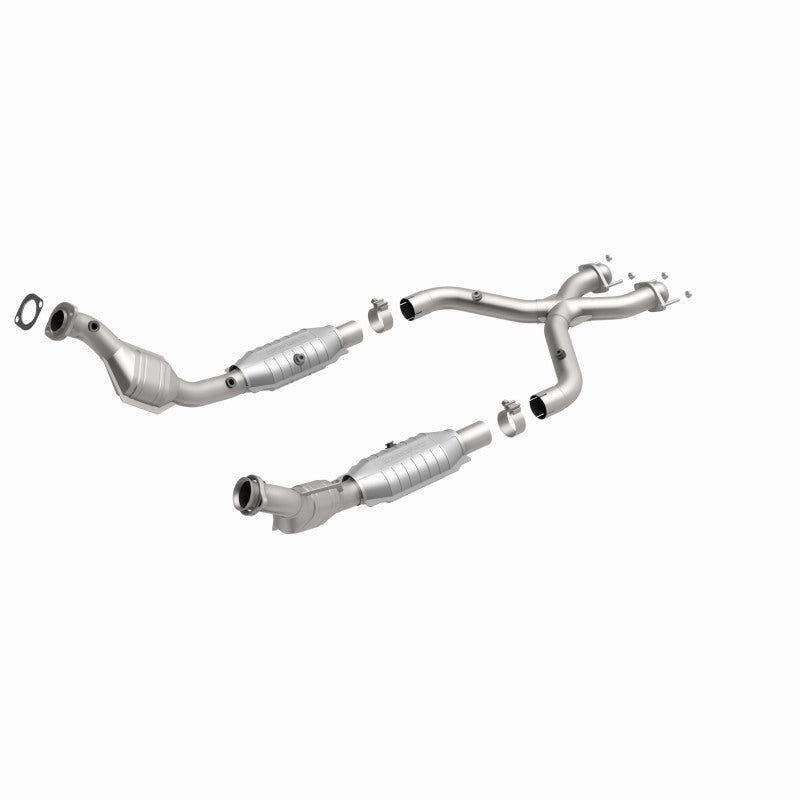MagnaFlow Ford Mustang HM Grade Federal / EPA Compliant Direct-Fit Catalytic Converter 93671 360 Degree Image Set