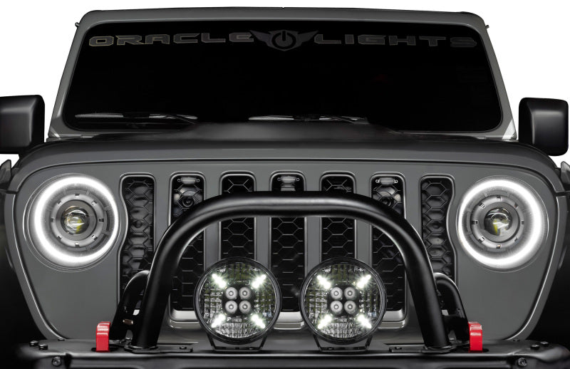 ORACLE Lighting Oracle Universal Pre-Runner Style LED Grill Light Kit (New Style) - Amber w/Clear Lens 5889-005-C 5889-005-C Photo - Mounted