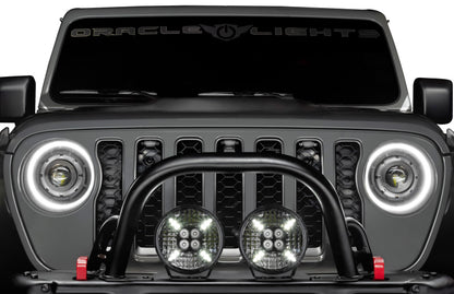 ORACLE Lighting Oracle Universal Pre-Runner Style LED Grill Light Kit (New Style) - Amber w/Clear Lens 5889-005-C 5889-005-C Photo - Mounted