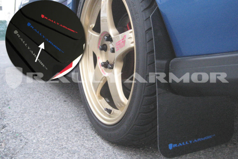 Rally Armor 1993-2001 Subaru Impreza UR Black Mud Flap w/ Blue Logo MF2-UR-BLK/BL User 1
