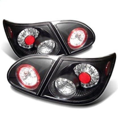 Spyder Toyota Corolla 03-08 LED Tail Lights Black ALT-YD-TC03-LED-BK 5007360 5007360 Photo - Primary