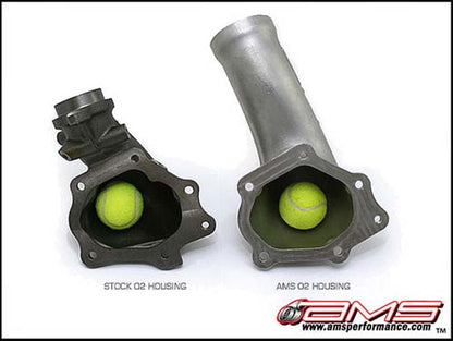 AMS Performance 08-15 Mitsubishi EVO X Widemouth Downpipe w/Turbo Outlet Pipe AMS.04.05.0001-1 AMS.04.05.0001-1 Photo - Primary