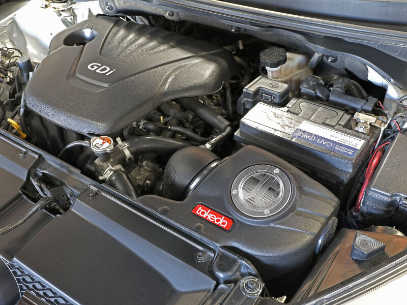 aFe Takeda Momentum 12-17 Hyundai Veloster Pro DRY S Cold Air Intake System (Non-Turbo) 56-70029D 56-70029D Photo - Mounted