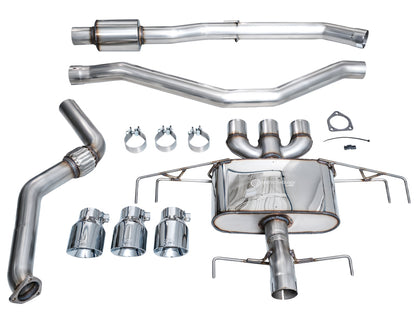 AWE Tuning 2024 Acura Integra Type S DE5 FWD Touring Edition Exhaust w/ Triple Chrome Silver Tips 3015-52335 3015-52335 Photo - out of package
