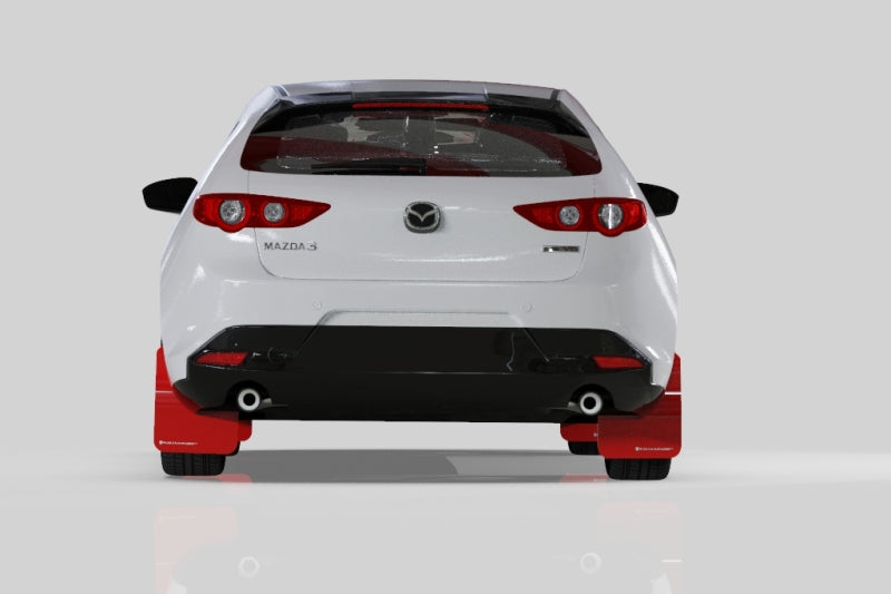 Rally Armor 2019+ Mazda3 GT Sport Hatch UR Black Mud Flap w/ White Logo MF61-UR-BLK/WH MF61-UR-BLK/WH User 4