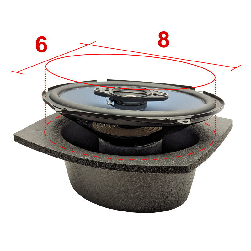 DEI Speaker Baffles Oval 6in x 8in DSN50370 50370 Photo - Unmounted
