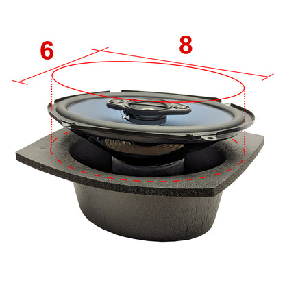 DEI Speaker Baffles Oval 6in x 8in DSN50370 50370 Photo - Unmounted