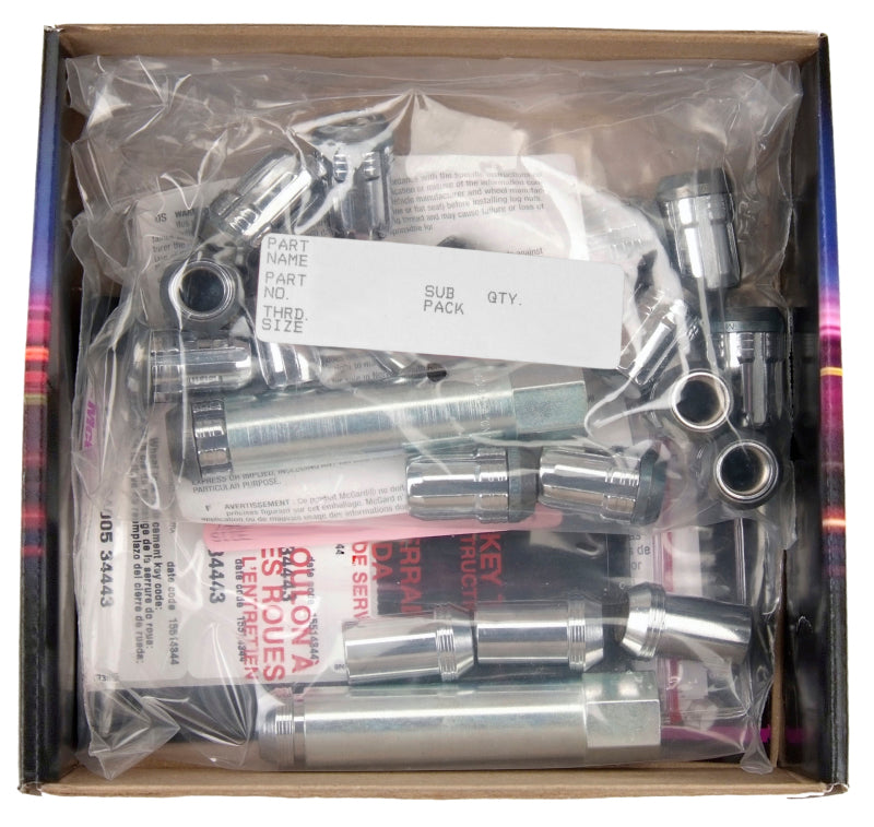 McGard SplineDrive Tuner 5 Lug Install Kit w/Locks & Tool (Cone) M12X1.5 / 13/16 Hex - Chrome 65557 65557 Photo - in package