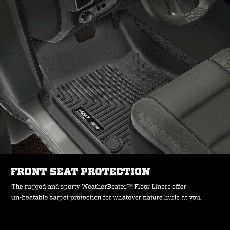 Husky Liners 19 Dodge Ram 1500 Crew Cab Weatherbeater Black Front 94001 Photo - out of package