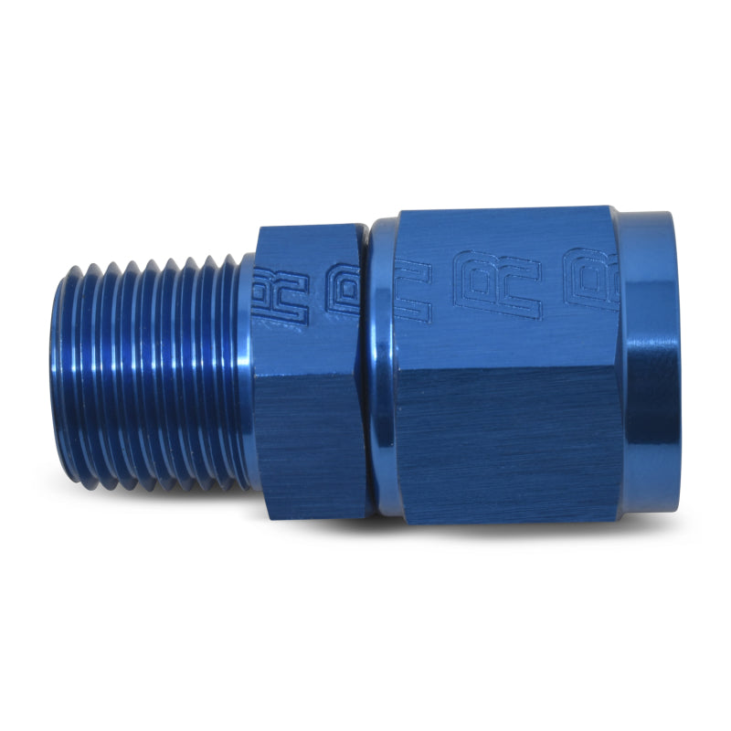 Russell AN Female To Male NPT - Blue 614214 Photo - out of package