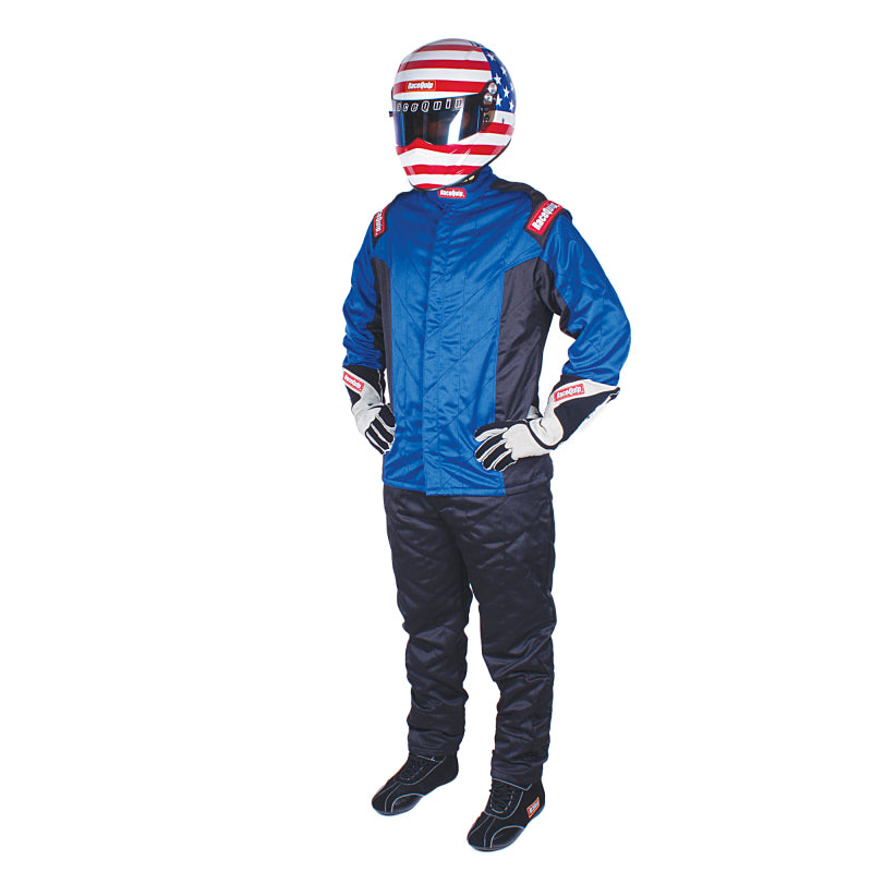 RaceQuip Blue Chevron-5 Jacket SFI-5 - Large 91619259 91619259 User 1