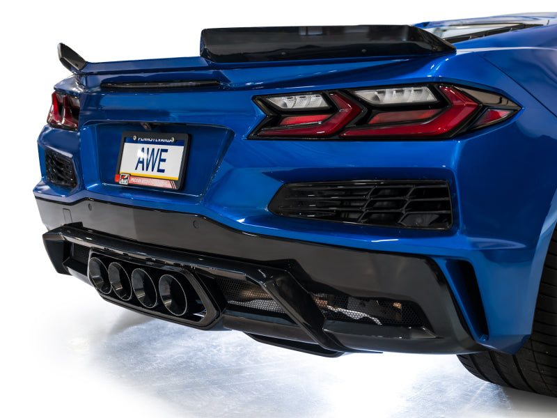 AWE Tuning AWE 2023 C8 Corvette Z06 SwitchPath Cat-Back Exhaust - Diamond Black Tips 3025-43906 3025-43906 Photo - Mounted