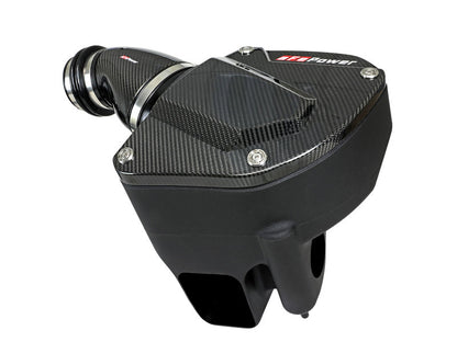aFe Black Series Stage-2 Carbon Fiber Cold Air Intake System w/ Pro DRY S Media - 18-19 BMW M5 (F90) 58-10005D 58-10005D Photo - Unmounted