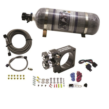Nitrous Express 86-93 Ford Mustang GT 5.0L (Pushrod) Nitrous Plate Kit w/12lb Bottle 20955-12 20955-12 Photo - Primary