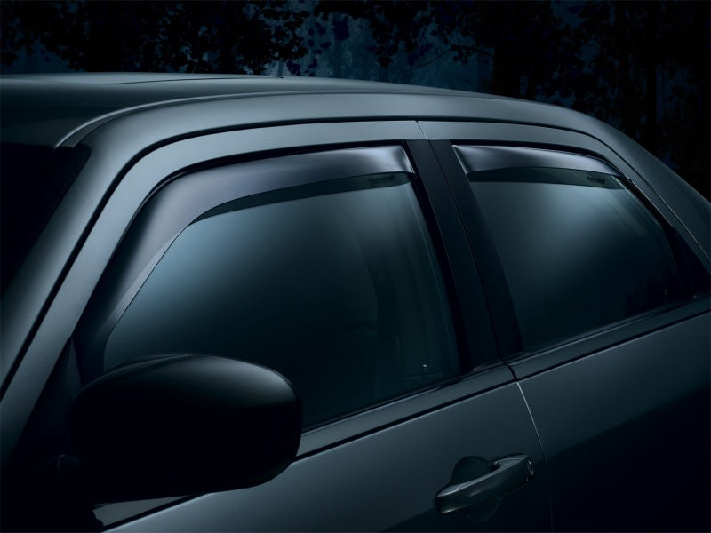 WeatherTech 09-13 Audi A4/S4/RS4 Front and Rear Side Window Deflectors - Dark Smoke 84501 84501 Photo - Mounted