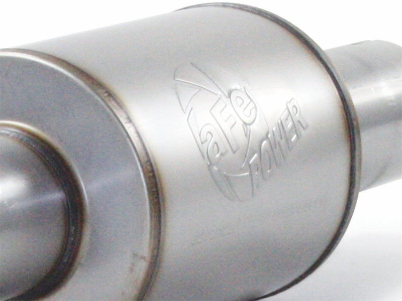aFe Aluminized Cat-Back Exhaust No Muffler Black - Ford F-150 11-14 49-03041-B Photo - Unmounted