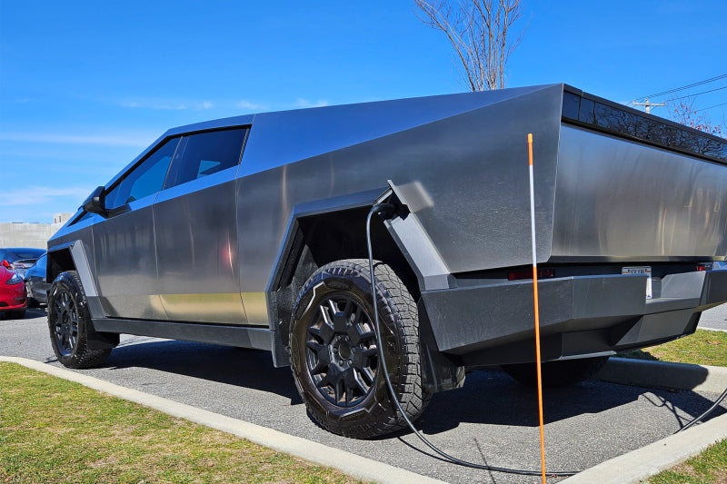 Rally Armor 2024 Tesla Cybertruck Black UR Mud Flap Metallic Black Logo MF112-UR-BLK-SIL MF112-UR-BLK-SIL User 1