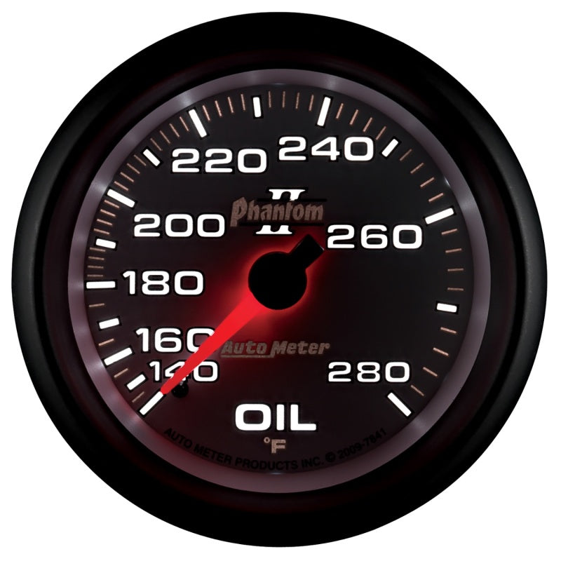 AutoMeter Gauge Oil Temp 2-5/8in. 140-280 Deg. F Mechanical Phantom II 7841 7841 User 4