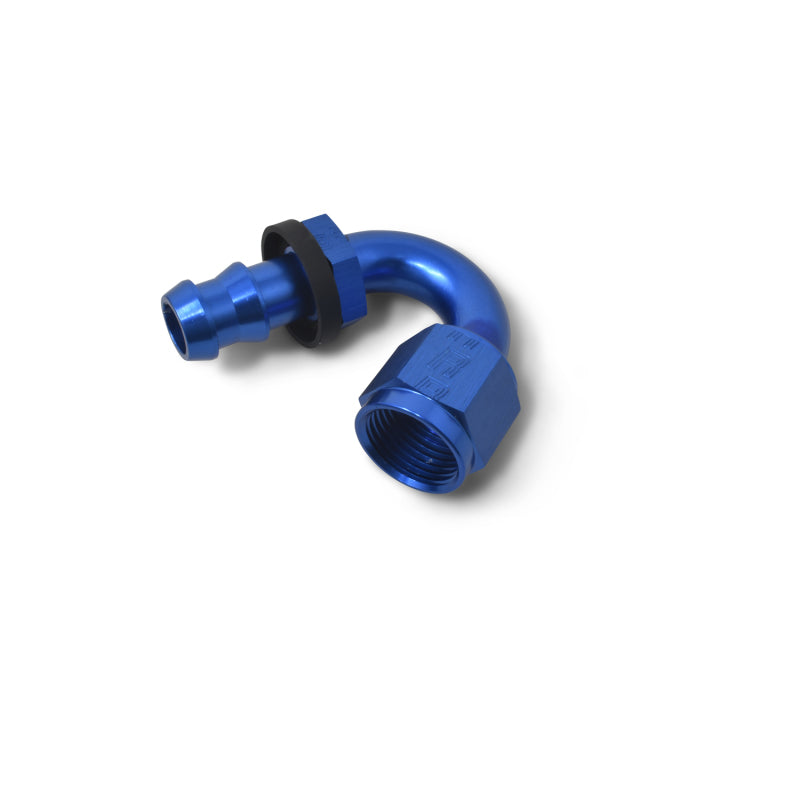Russell Twist Lok Hose End Tight Radius #8 150 Degree Anodized 626040 Photo - out of package