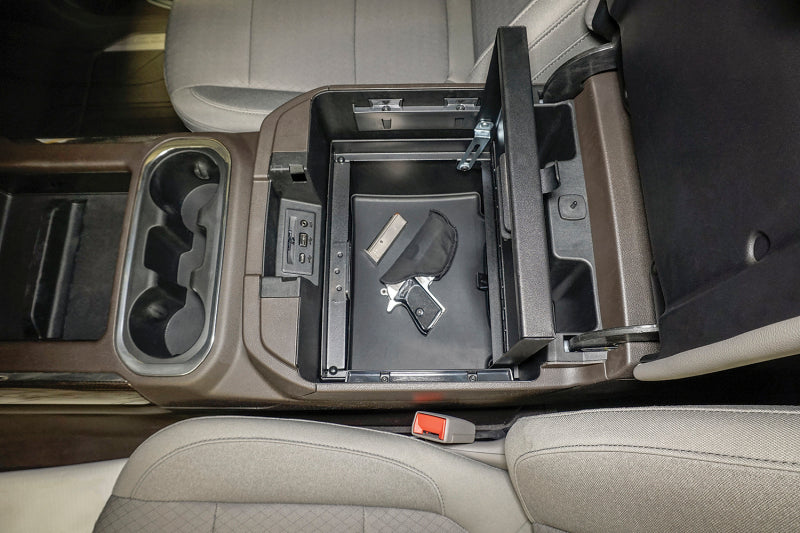 Tuffy Products Tuffy Console Safe W/ Combo Lock For Chevrolet Silverado And Gmc Sierra W/ Flow Thru Console 356-01-A 356-01-A Photo - Mounted