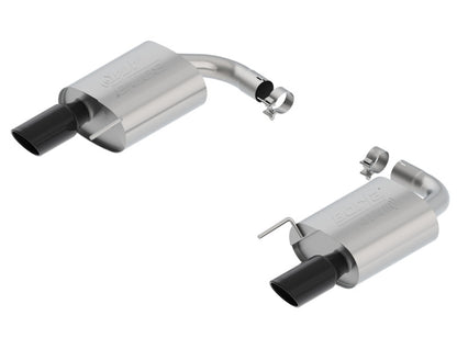 Borla Atak S Rear Section 15-17 Ford Mustang GT 5.0L V8 MT/AT 2.5in pipe 4in tip (Black Chrome) 11895BC 11895BC Photo - Primary