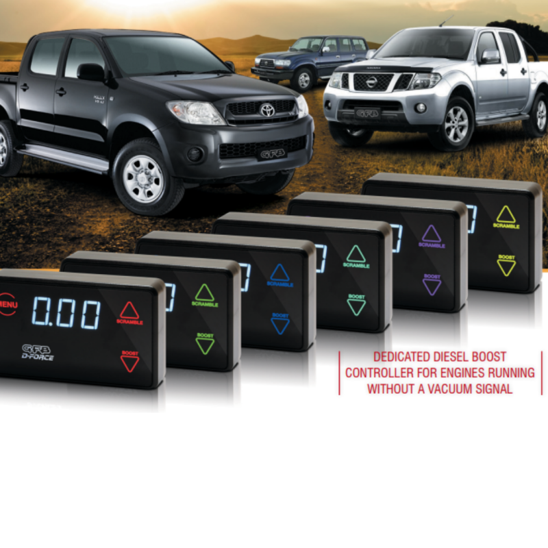 GFB D-FORCE Diesel Electronic Boost Controller w/ EGT Sensor (Non VNT Turbos) 3007 3007 Brochure - A general brochure describing a brand, company, product line.  If brochure in question is for a specific product, use code PDB.