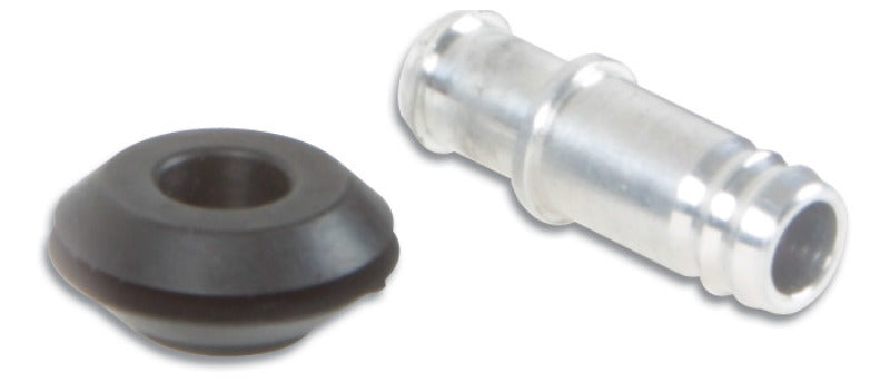 Vibrant Vacuum Hose Fitting 10mm (2/5in) O.D. Aluminum includes Rubber Grommet 2895 Photo - Primary
