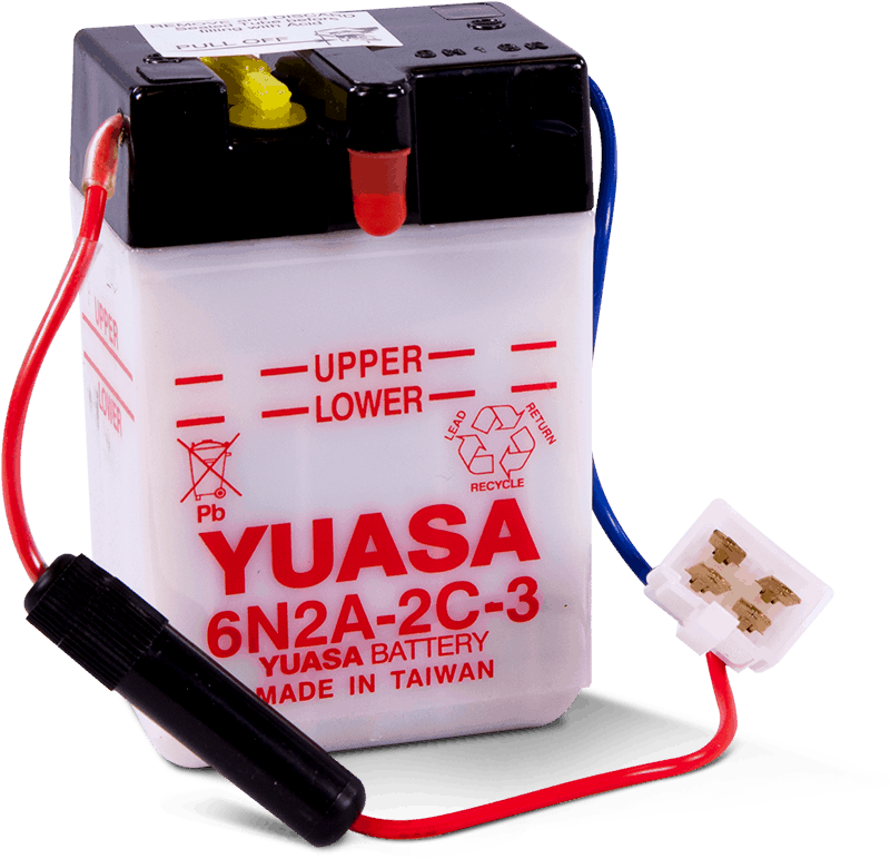 Yuasa Battery Yuasa 6N2A-2C-3Conventional 6 Volt Battery YUAM262C3