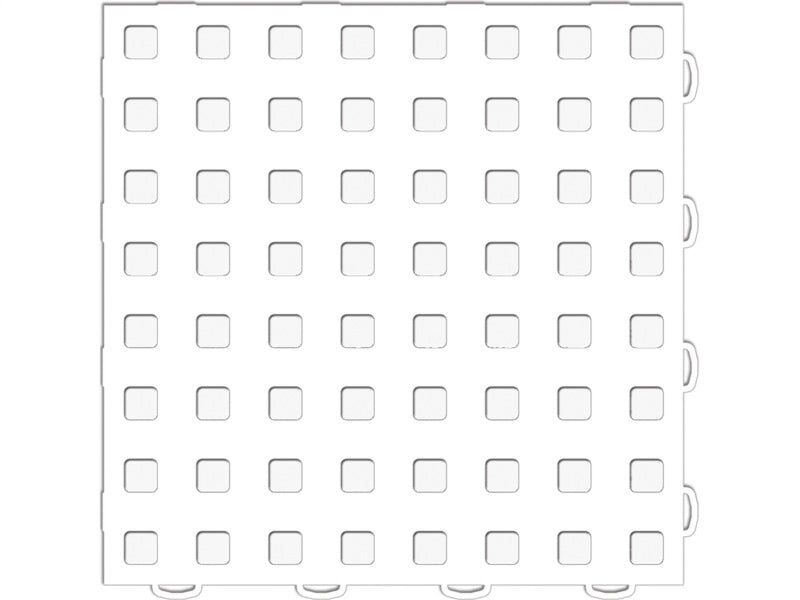 WeatherTech TechFloor 12in x 12in Solid Floor Tile w/ Raised Squares - White 51T1212SS WH 51T1212SS WH Photo - Primary