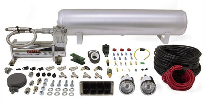 AIRLIFT 4-Way Manual Control system, 1/4" Air Lines, 4 Gallon Tank, 380 Comp. 27666 Photo - Primary