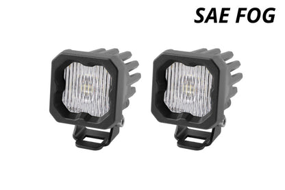 Diode Dynamics Stage Series C1 LED Pod - White SAE Fog Standard ABL (Pair) DD6847P DD6847P User 1
