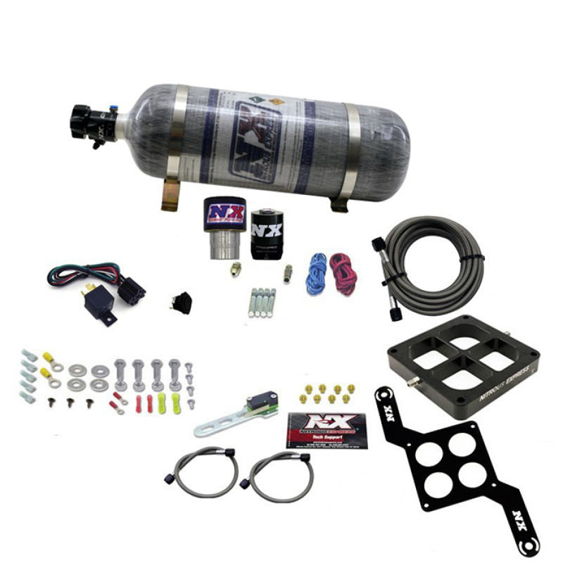 Nitrous Express Single Entry Crossbar RNC .178 4500 Flange Nitrous Kit (250-650HP) w/Comp Bottle 63970-12 63970-12 Photo - Primary