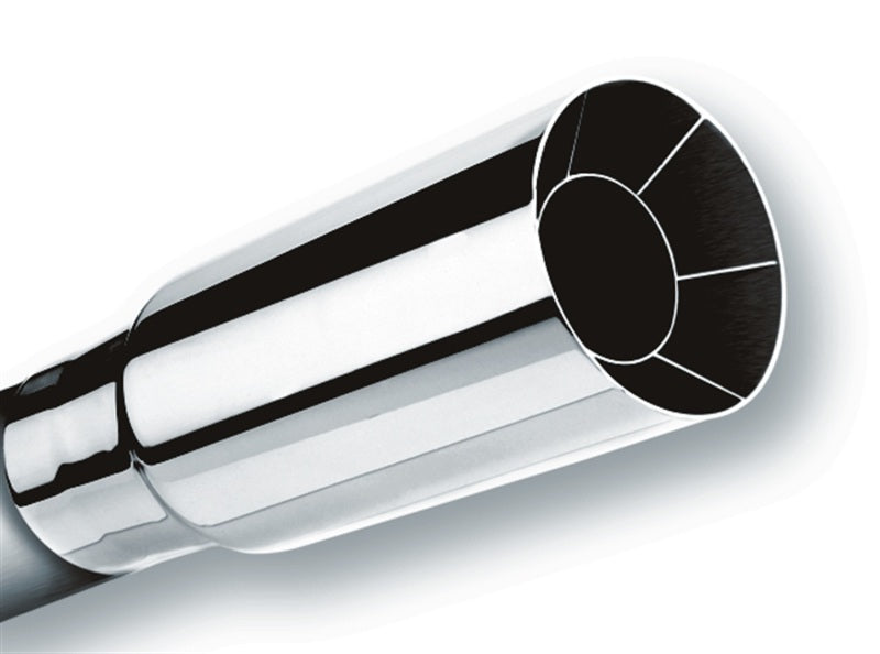 Borla Universal Polished Tip Single Round Intercooled (inlet 2 1/2in. Outlet 2 1/2in)  *NO Returns* 20104 20104 Photo - Primary
