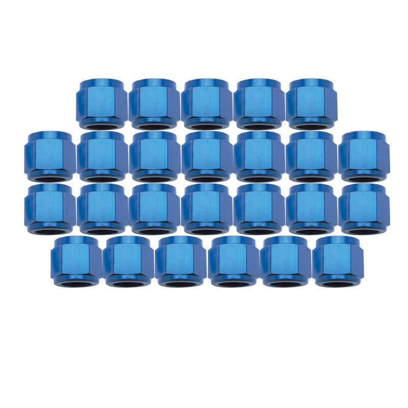Russell Performance BULK #3 TUBE COUPLING NUT BLUE ANODIZE 660558 660558 Photo - Primary