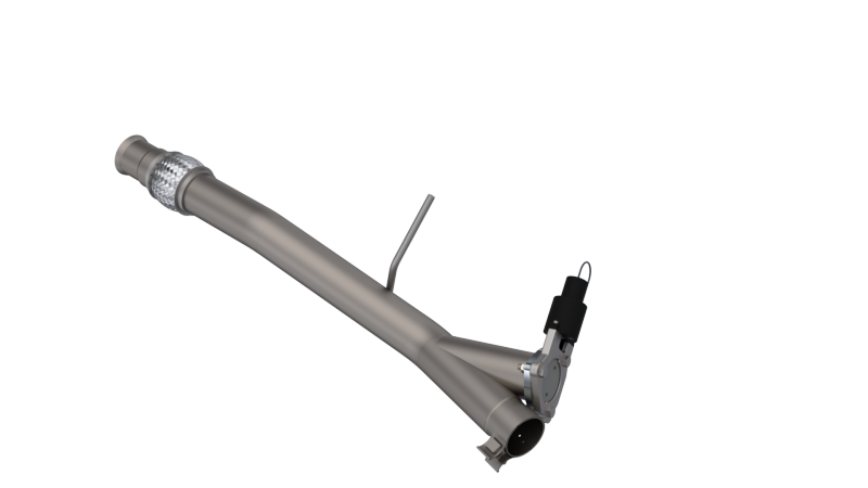 QTP 14-18 Chevrolet Silverado 1500 4.8L/5.3L EC/CC Standard Bed 3in 304SS Aggressor Cutout Mid Pipe 510014 510014 Photo - Primary