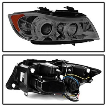 Spyder BMW E90 3-Series 06-08 Projector LED Halo Amber Reflctr Rplc Bulb Smke PRO-YD-BMWE9005-AM-SM 5009029 5009029 Photo - Unmounted