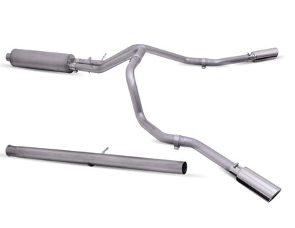 Gibson 20-22 Silverado/GMC Sierra 2500 HD 6.6L Crew Cab (Long Bed) Cat-Back Dual Extreme Exhaust 65714 65714 Photo - Primary
