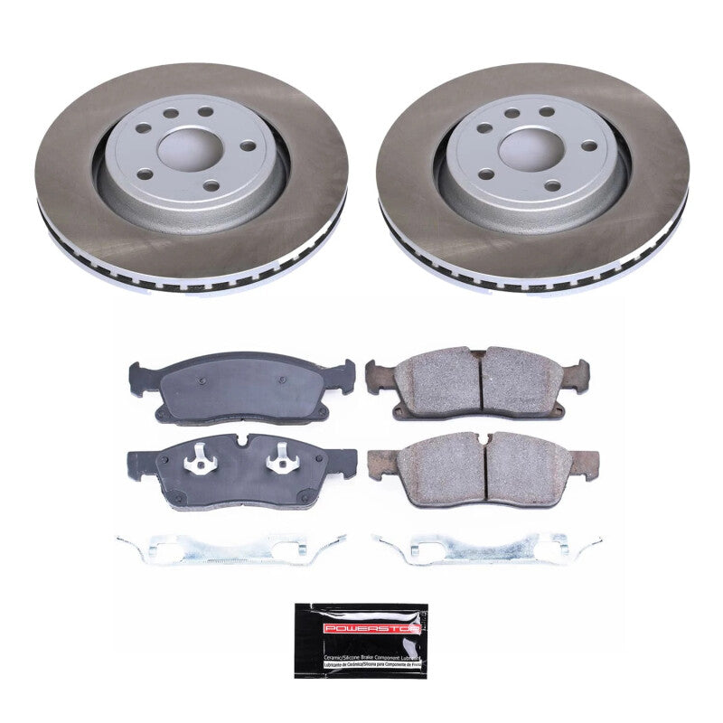 PowerStop Power Stop 13-15 Jeep Grand Cherokee Front Semi-Coated Rotor Kit SC6536 SC6536 Photo - Primary