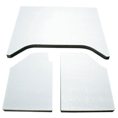 DEI 07-10 Jeep Wrangler JK 2-Door Boom Mat Headliner - 3 Piece - White 50136 50136 Photo - Primary