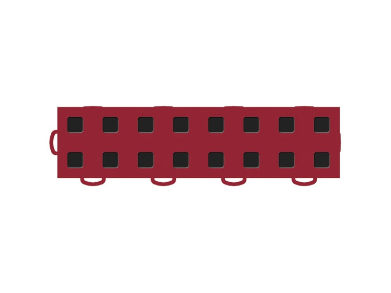 WeatherTech TechFloor - 3in X 12in Tiles(Left Loop) - Red/Black **Order in Qtys of 10 51T312LL RD-BK 51T312LL RD-BK Photo - Primary