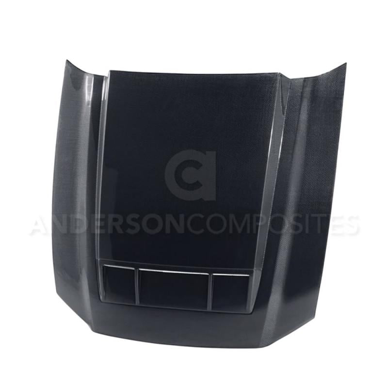 Anderson Composites 10-14 Ford Mustang/Shelby GT500 and 2013-2014 GT/V6 Ram Air Type-CR Hood AC-HD1011FDMU-TS AC-HD1011FDMU-TS Photo - Primary