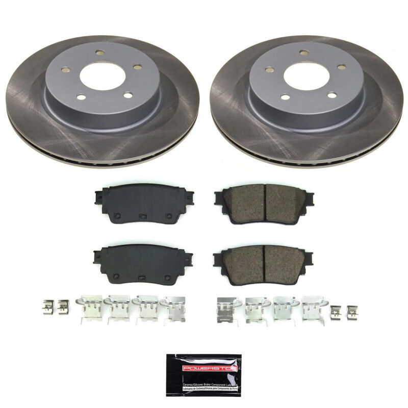 PowerStop Power Stop 21-23 Nissan Rogue Rear Semi-Coated Rotor Kit SC8771 SC8771 Photo - Primary