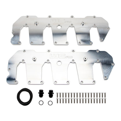 Wehrli 11-16 Chevrolet 6.6L Duramax LML Billet Upper Valve Cover Set - Raw Aluminum WCF100416-RAW WCF100416-RAW Photo - Primary