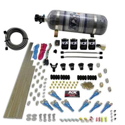 Nitrous Express Pro-Shk/Gas 4 Solenoids Nitrous Kit (250-650HP) w/Composite Bottle 92006-12 92006-12 Photo - Primary