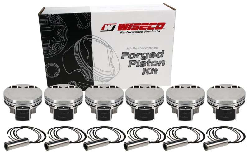 Wiseco Nissan VR38DETT 3.8L 95.58mm Bore 1.232inch CH -6.3 Dome Dish 9.5:1 Stroker Max HD Piston Kit K680M9558AP K680M9558AP Photo - out of package