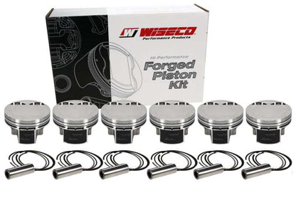 Wiseco Nissan VR38DETT 3.8L 95.58mm Bore 1.232inch CH -6.3 Dome Dish 9.5:1 Stroker Max HD Piston Kit K680M9558AP K680M9558AP Photo - out of package